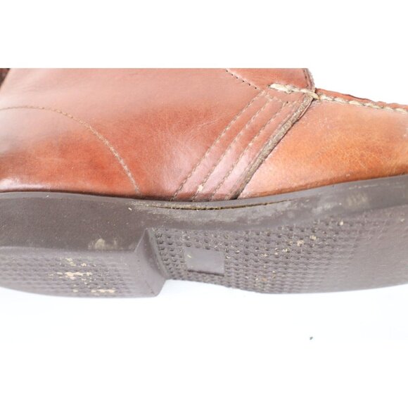 Vtg 90s Orvis Gokey Mens 8.5 D Distressed Leather Moc Chukkas Boots Brown USA